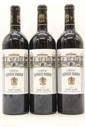 (3) 2016 Chateau Leoville Barton, Saint-Julien [JR17.5] [RP97]