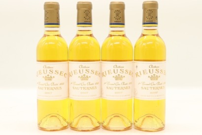 (4) 2007 Chateau Rieussec, Sauternes, 375ml