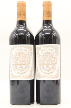 (2) 2016 Chateau Pichon-Longueville au Baron de Pichon-Longueville, Pauillac [JR17.5] [RP97]