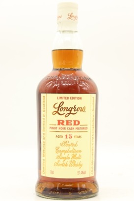 (1) Longrow 'Red' Limited Edition Fresh Valli Pinot Noir Casks Peated 15 Year Old Single Malt Scotch Whisky, Campbeltown, 51.4% ABV