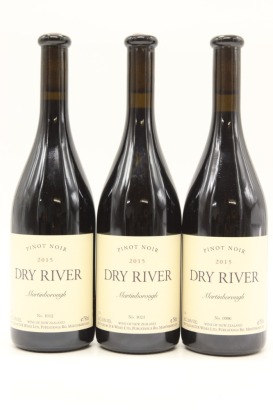 (3) 2015 Dry River Pinot Noir, Martinborough [JR16.5] [BC95]