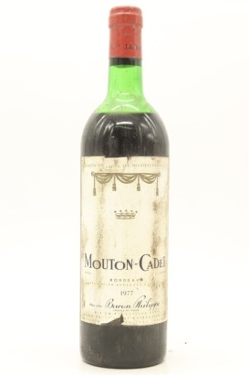 (1) 1977 Baron Philippe de Rothschild Mouton Cadet, Bordeaux (LS)