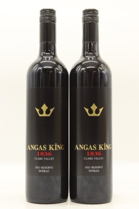 (2) 2021 Angas King 1836 Reserve Shiraz, Clare Valley