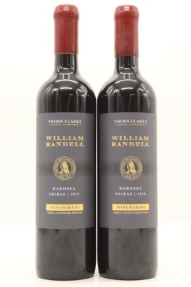 (2) 2019 Thorn-Clarke William Randell Winemakers Small Batch Selection Shiraz, Barossa Valley