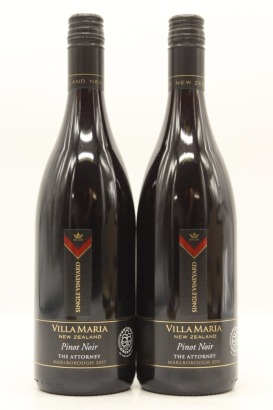 (2) 2017 Villa Maria Single Vineyard The Attorney Pinot Noir, Marlborough