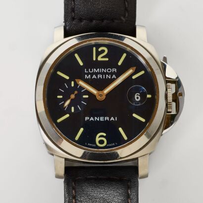 Stainless Steel Panerai Luminor 40 Automatic Wristwatch circa. 2004