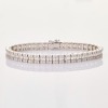 18ct White Gold, Modern, 6.70ct Diamond Bracelet