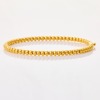 24ct Yellow Gold, Beaded Hinged Bangle with 18ct Yellow Gold Clasp