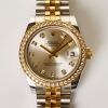 Stainless Steel / 18ct Yellow Gold, Diamond Set Rolex Datejust 31 Wristwatch