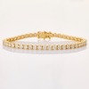 18ct Yellow Gold, 6.82ct Diamond Tennis Bracelet