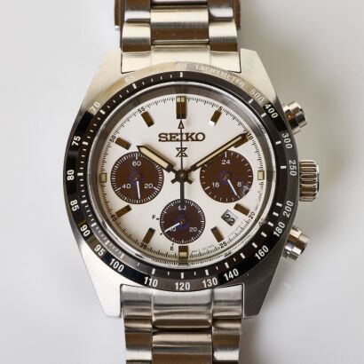 Stainless Steel Seiko Prospex Solar, Speedtimer Chronograph Wristwatch