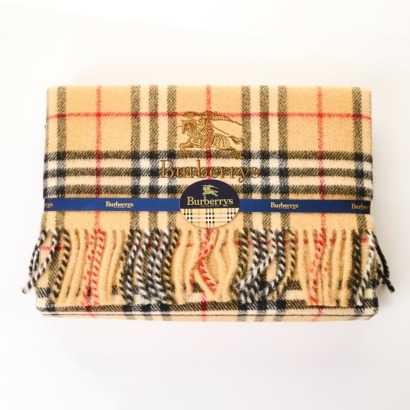 Burberry, 100% Wool Lap Blanket / Throw with Box - As new