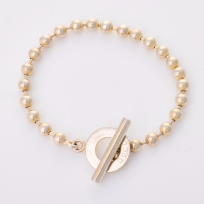 Gucci, Sterling Silver, Ball Chain Bracelet