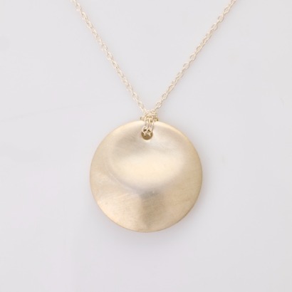 Tiffany & Co., Sterling Silver, Disc Pendant on Chain by Elsa Peretti with Box