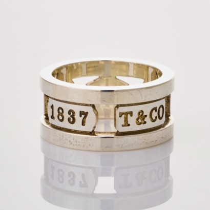 Tiffany & Co., Sterling Silver, &lsquo;Elemental&rsquo; Ring with Box
