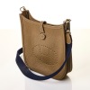 Herm&egrave;s, Etoupe / Bleu Amazone Evelyn, Stamped B, Size TPM - 2