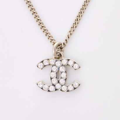 Chanel, CC Logo Pendant Necklace