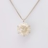 Platinum, 1.00ct Diamond Pendant on 42cm Box Chain
