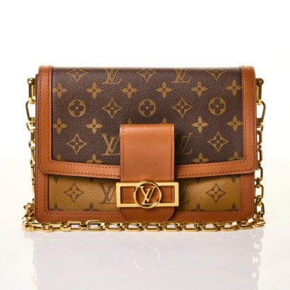 Louis Vuitton, Reverse Monogram Dauphine Bag, Size MM