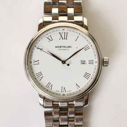 Stainless Steel Montblanc Tradition Automatic Wristwatch