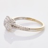 10ct White Gold, 0.30ct Diamond Cluster Ring - 2