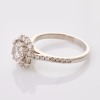 Partridge Jeweller's, Platinum, 1.20ct Cushion Cut Diamond Centre / 0.60ct Diamond Halo Ring, GIA certified - 2