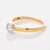 9ct Yellow / White Gold, 0.30ct Diamond Solitaire Ring - 2