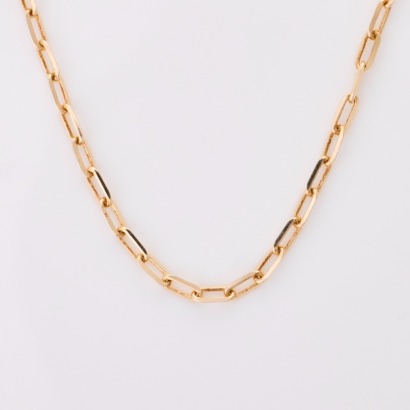 9ct Yellow Gold, 69cm Paperlink Chain