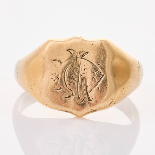 15ct Yellow Gold / 9ct Yellow Gold, Signet Ring