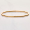 9ct Yellow Gold, 2.5mm Wide Solid Bangle - Near new