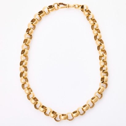 9ct Yellow Gold, 42cm Belcher Link Neckchain