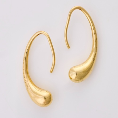 Tiffany & Co. Elsa Peretti, 18ct Yellow Gold Teardrop Earrings