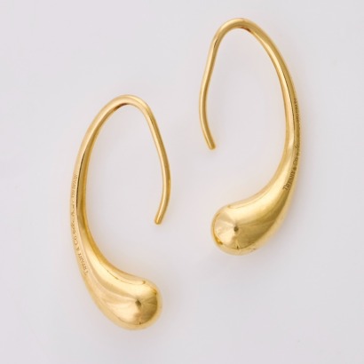 Tiffany & Co. Elsa Peretti, 18ct Yellow Gold Teardrop Earrings
