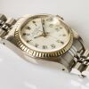 Stainless Steel / White Gold Rolex Oyster Perpetual Date Wristwatch circa 1976 - 4