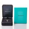 Tiffany & Co. 18ct White Gold, 0.12ct Diamond Key Pendant Necklace with Box - 3