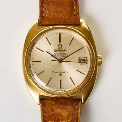 Gold Capped, OMEGA Constellation Chronometer Automatic Wristwatch circa 1968