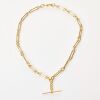 9ct Yellow Gold, 46cm Fob Chain with T Bar - 2