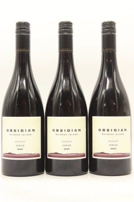 (3) 2020 Obsidian Estate Syrah, Waiheke Island
