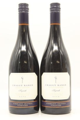 (2) 2009 Craggy Range Syrah, Gimblett Gravels