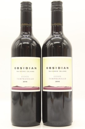 (2) 2016 Obsidian Estate Tempranillo, Waiheke Island