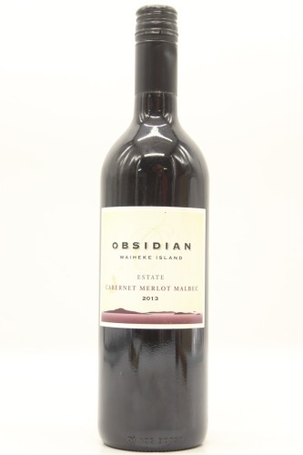 (1) 2013 Obsidian Cabernet - Merlot - Malbec, Waiheke Island