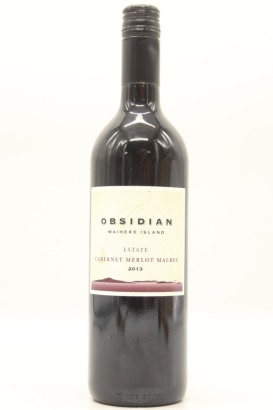 (1) 2013 Obsidian Cabernet - Merlot - Malbec, Waiheke Island