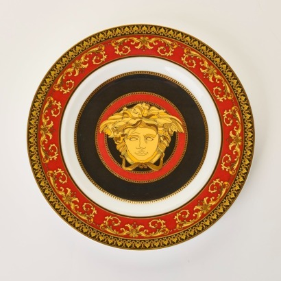 Versace x Rosenthal, Medusa Red Bread & Butter Plate - 18cm
