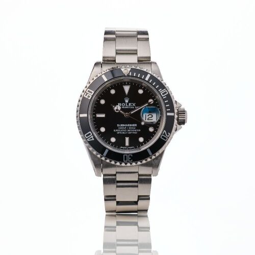 Stainless Steel, 40mm Rolex Oyster Perpetual Submariner Date Wristwatch, circa 1993