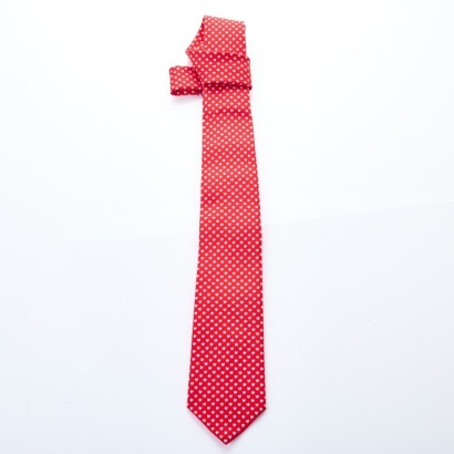 Louis Vuitton, 100% Silk Red Necktie with Box
