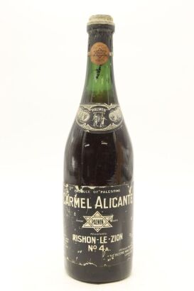 (1) NV Carmel Winery Alicante No. 4a "Palwin" Wine (Pre-1948)
