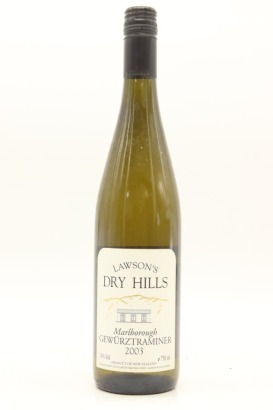 (1) 2003 Lawson's Dry Hills Gewurztraminer, Marlborough