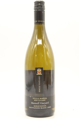 (1) 2008 Villa Maria Single Vineyard Maxwell Sauvignon Blanc, Marlborough