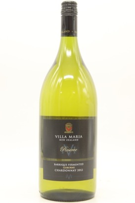 (1) 2012 Villa Maria Reserve Barrique Fermented Chardonnay, Gisborne, 1500ml