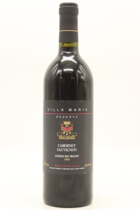 (1) 1990 Villa Maria Reserve Cabernet Sauvignon, Hawke's Bay